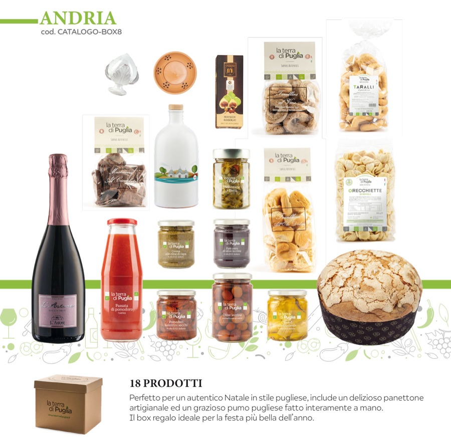 Coffret avec panettone artisanal